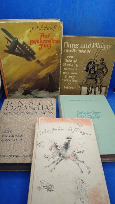 Germania - Libro, Raccolta di libri Pionieri dell'aviazione tedesca prima e dopo la prima guerra mondiale-molte foto - 1925