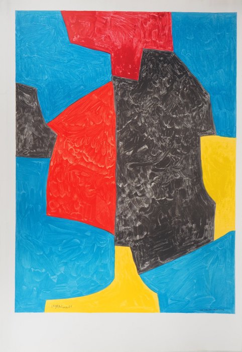 Image 3 of Serge Poliakoff (1900-1969) - Composition rouge, bleu et noir