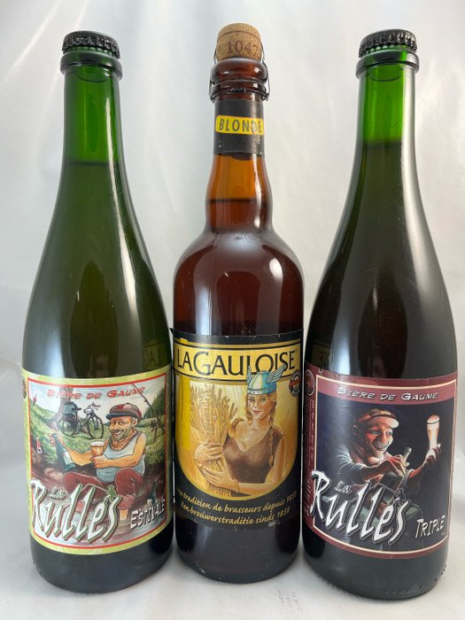 La Rulles, La Gauloise - La Rulles Estivale, La Rulles Triple, La Gauloise Blonde - 75cl - 3 bottiglie