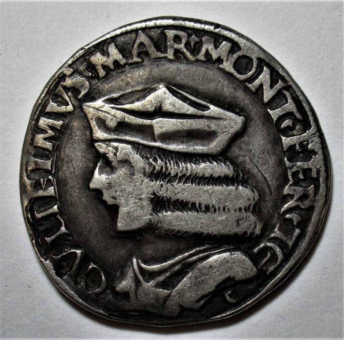 Italien, Casale Monferrato. Guglielmo II Paleologo (1494-1518). Teston