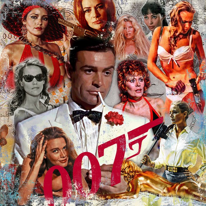 James Bond - Sean Connery - Artwork "Hey Girls!" - NEW Original Luc Best - Limited Edition