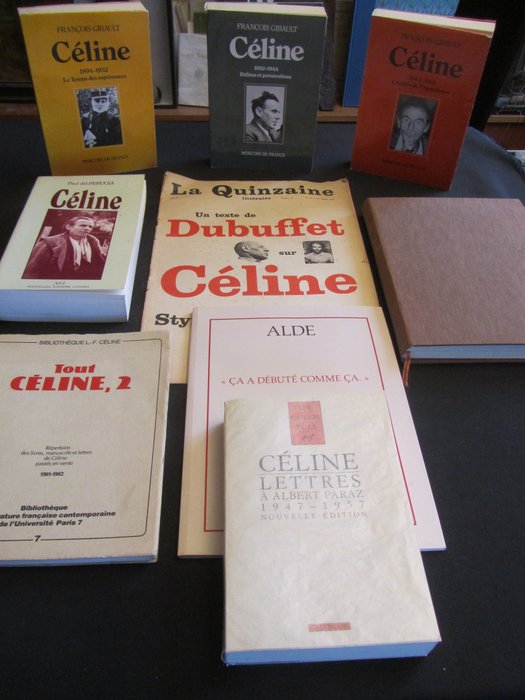Louis-Ferdinand Céline - Lot de 9 livres - 1963/2021