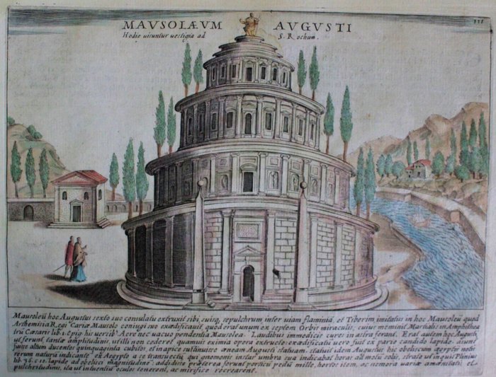 Italia, Lazio, Roma, Mausoleo di Augusto; G. Lauro - Mausolaeum Augusti - 1601-1620