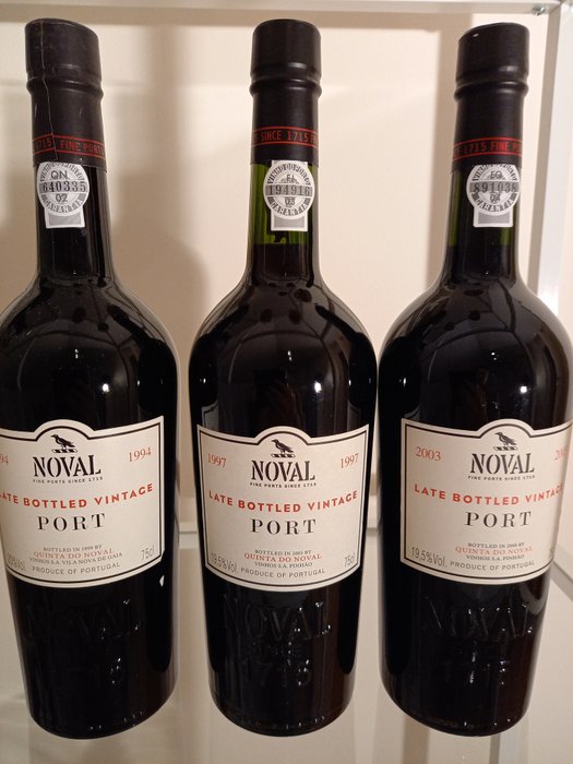 Quinta do Noval - Late Bottled Vintage: 1994 & 1997 & 2003 - 3 Bottiglie (0,75 L)