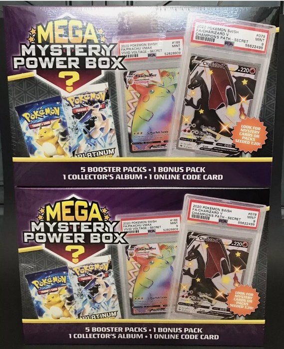 The Pokémon Company - Box Pokemon Mega Mystery Power Box lot of 2