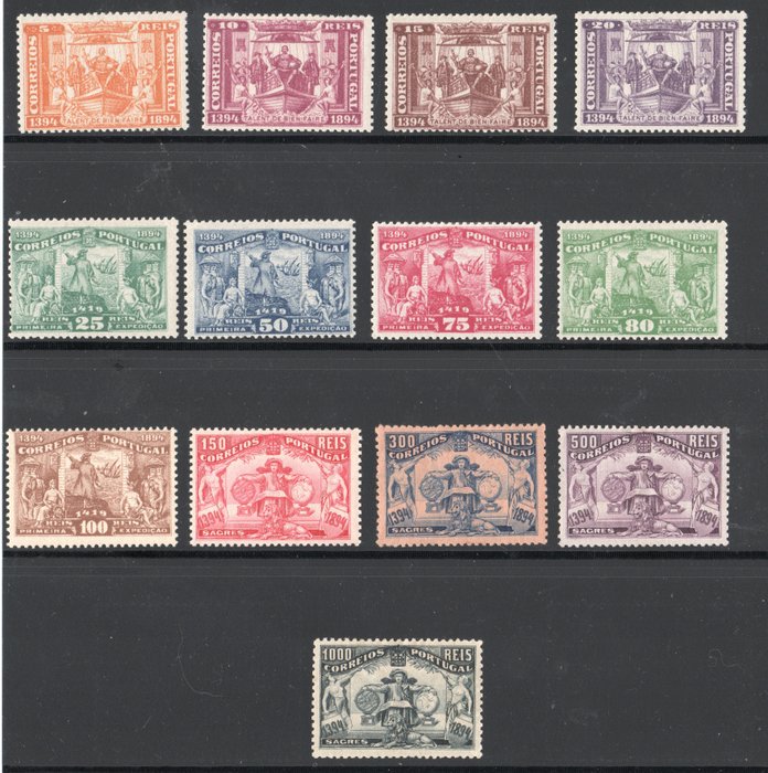 Portugal 1894 - 5th Centenary of the Birth of Infante D. Henrique complete series.