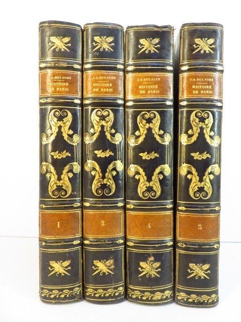 Dulaure/ Rouargue - Histoire physique, civile et morale de Paris. Septième édition augmentée - 1839