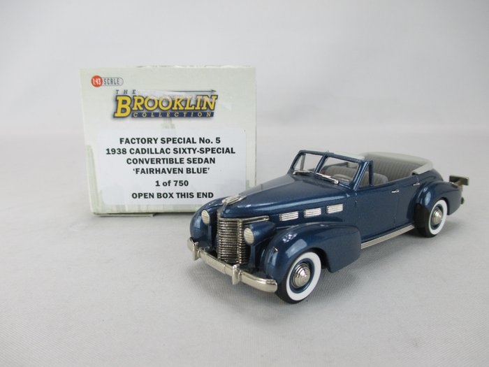 Brooklin - 1:43 - BRK F-S 05 - Limited Factory Special: 1938 Cadillac Sixty-Special in mint condition and original packaging