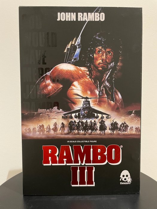 Rambo III - Sylvester Stallone (John Rambo) - Threezero - 1:6 - Statuetta/e, in original box - See images and description