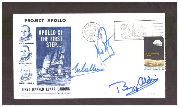 United States of America 1969 - Apollo 8 -6 cents,usato su cosmogramma - Scott N.1357
