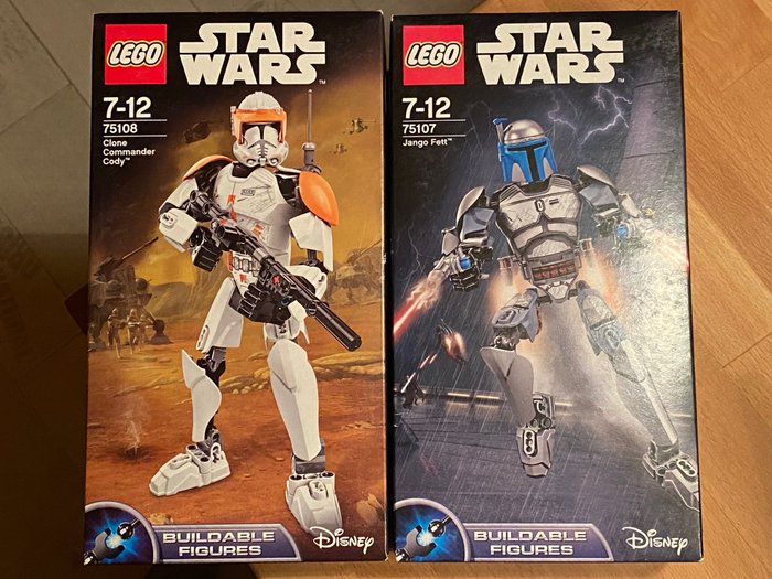 Lego - Star Wars - 75107, 75108 - Steckfiguren / Figurines à construire Jango Fett,  Clone Commander Cody - 2000 Ã  aujourd'hui - Allemagne