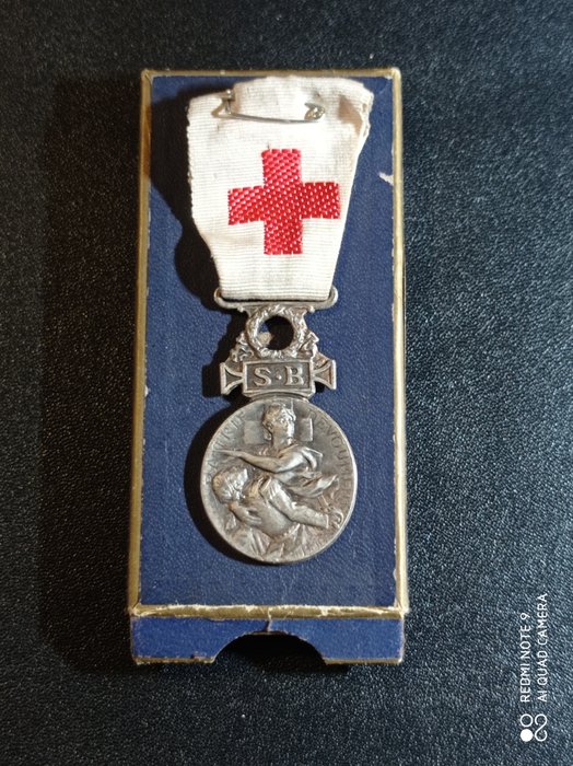 Francia - Ejército/Infantería - Medalla de la Cruz Roja Guerra 14/18 Elite (7.4Jy) - 1918