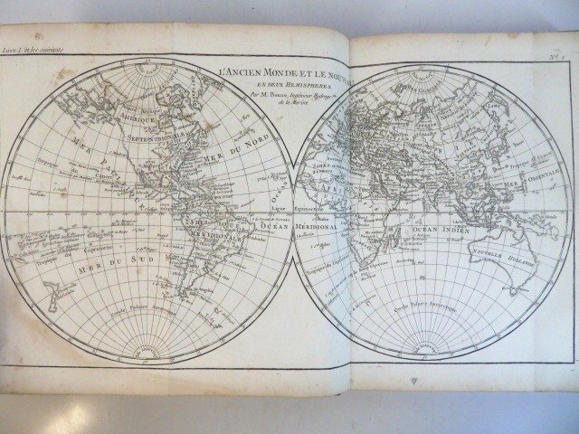 Rigobert Bonne / Guillaume-François-Thomas Raynal - Atlas de Toutes les Parties du Globe dressé pour l'Histoire philosophique et politique des 2 Indes. - 1780