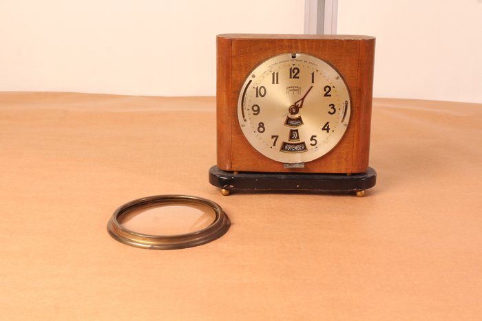 orologio del calendario - Paauwe - Legno, Vetro - XX secolo