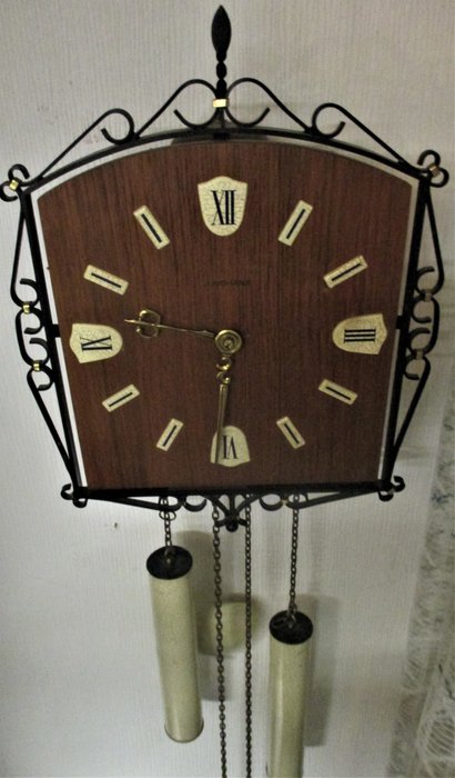 Orologio da parete - Legno, Ottone - Seconda metà del 20° secolo
