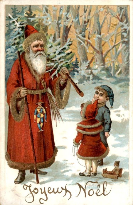 Fantaisie, Noël, Crèche de Noël - Ange Anges Anges - - Cartes postales (Collection de 95) - 1900-1920