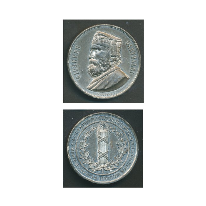 Italia - RISORGIMENTO - 1882 - medaglia Garibaldi -