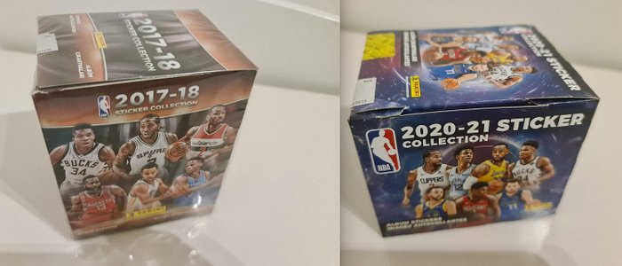 Panini - NBA 2017/18 + 2020/21 - 2 scatole sigillate originali (50 packets each)