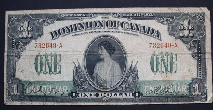 Canada - 1 Dollar 1917 - Pick 32a