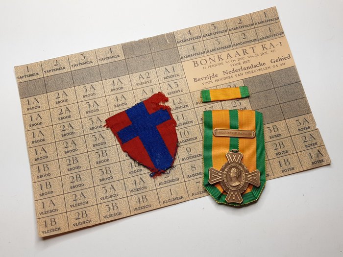 Países Bajos - Marina - Galardón, Medalla, Cruz de recuerdo de guerra 1940-1945