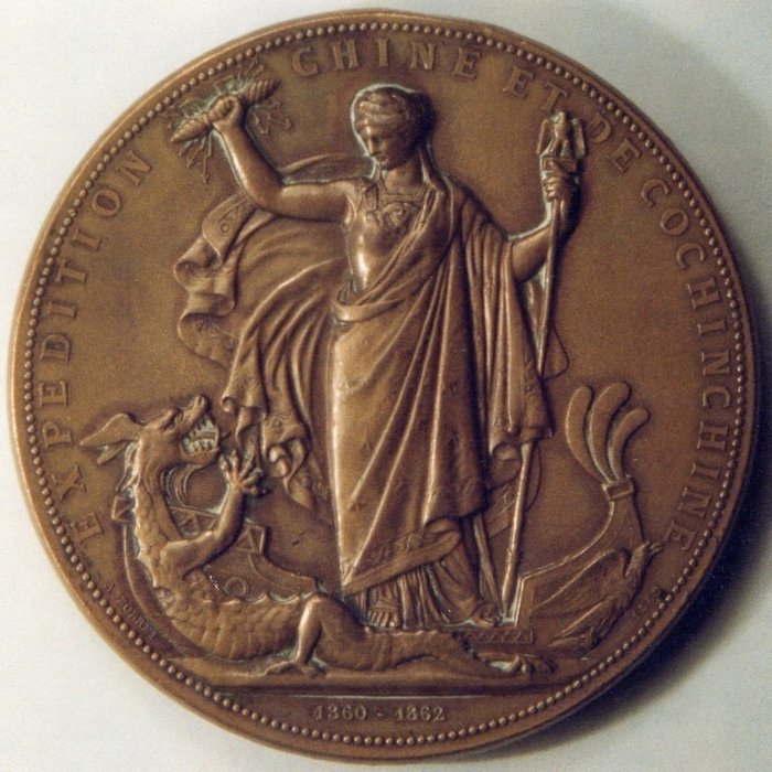 France. Bronze medal "Napoleon III. Expedition de Chine et de Cochinchine 1860-1862"