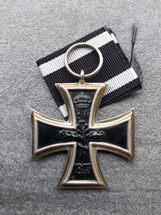 Alemania - Cruz de hierro alemana de la Primera Guerra Mundial, anillo de segunda clase, marca "KO 800"