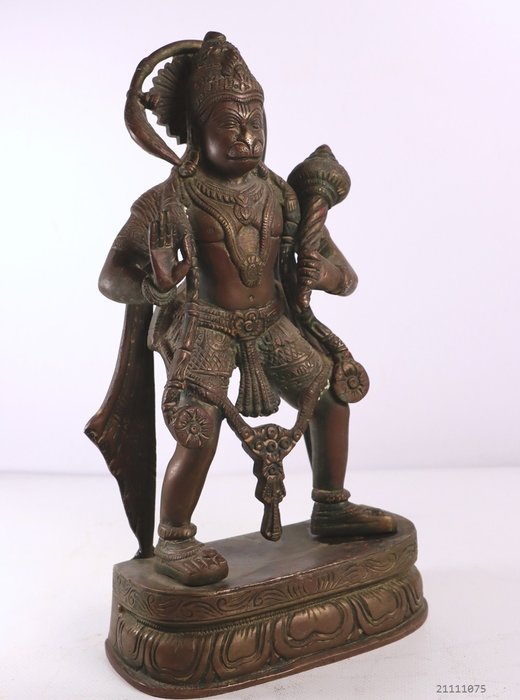 bella statua hanuman - Bronzo - India - Fine XX secolo