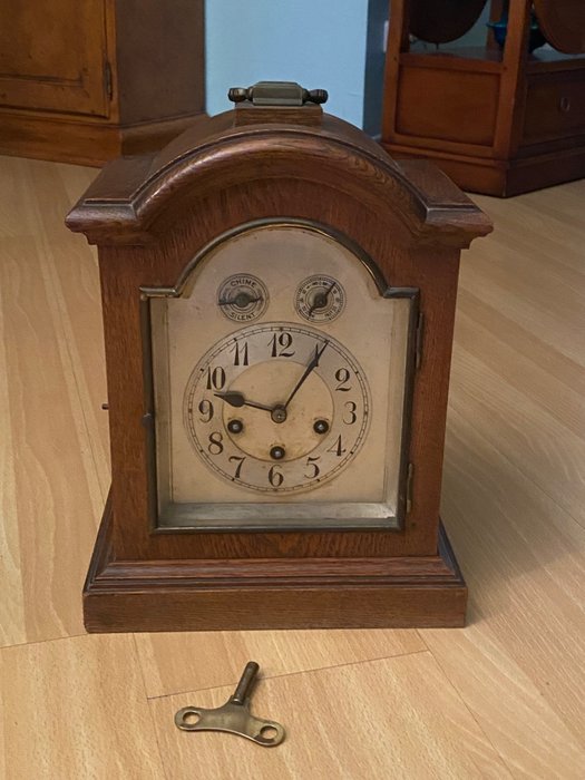 Orologio da tavolo - Legno, rovere - Fine XIX secolo