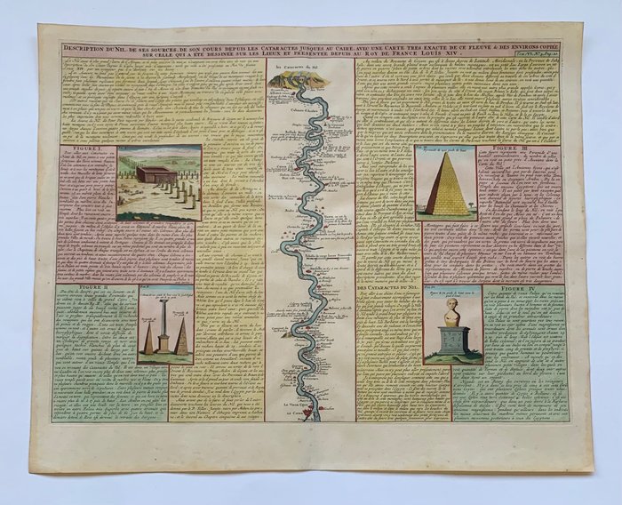 Egitto, Africa; Henri Abraham Chatelain - Description Du Nil de ses Sources, De Son Cours Depuis Les Cataractes Jusques Au Caire ... - 1701-1720