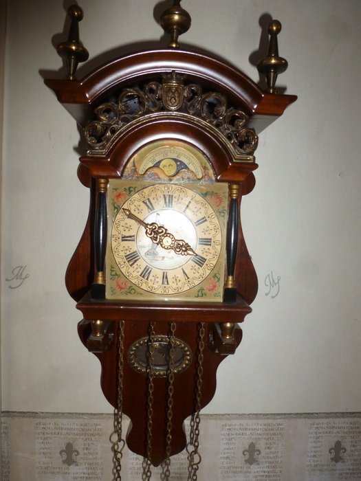 Orologio da parete - Legno, mogano - metà del XX secolo