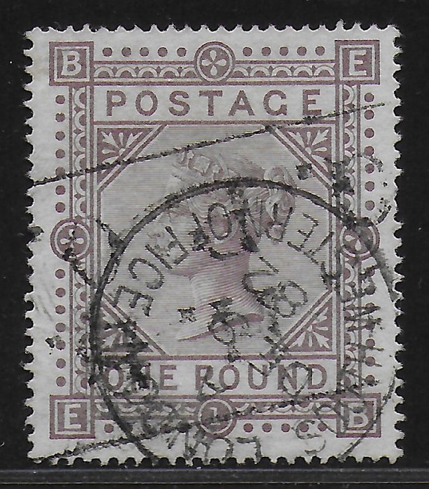 Great Britain 1878 - Queen Victoria £ 1.- Brown - lilac - SG 129