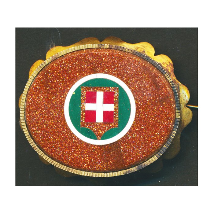 Italia - RISORGIMENTO - 1848-1870 - Joya distintiva femenina patriótica - Casa de la Monarquía de Saboya -