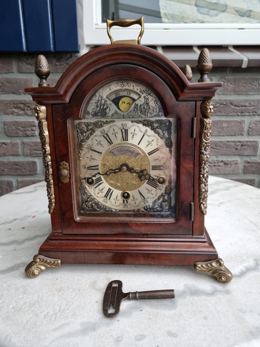 Orologio da tavolo - radica di legno - metà del XX secolo
