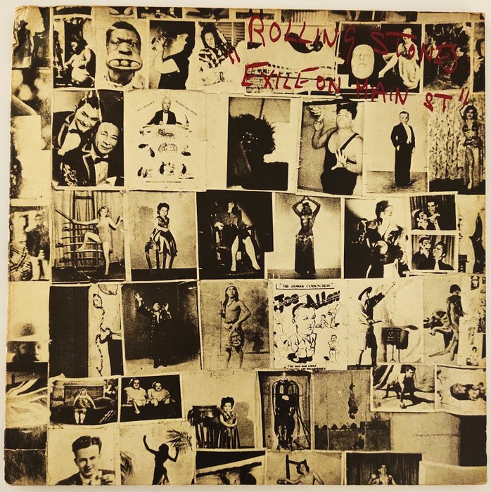 Rolling Stones - Exile on Main Street [1st UK pressing with no TM + 12 postcards + bonus flexidisc] - 2xLP Album (double album) - 1st Pressing, 1st Stereo pressing, Stereo - 1972/1972