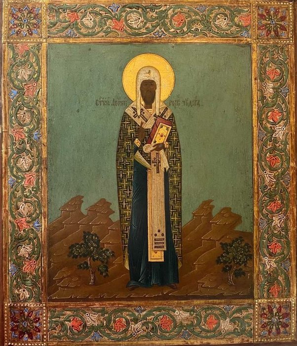 Icona, Santa Leonzia di Rostov - Legno - XIX secolo