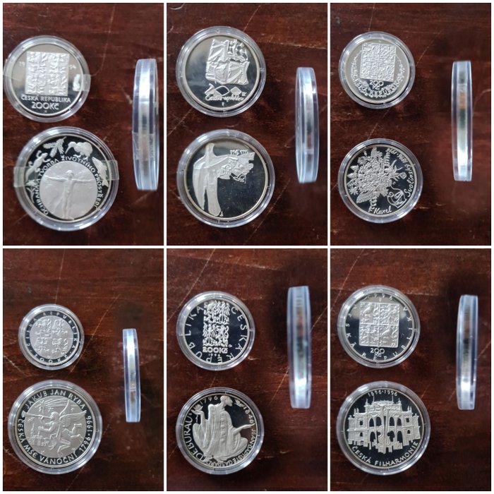 Tchécoslovaquie. Lot of Various Coins 1993-2006
