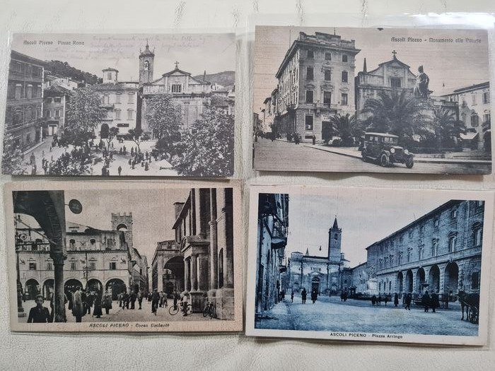 Italien - Städte und Landschaften, Ascoli Piceno - Postkarten (Sammlung von 29) - 1920-1940