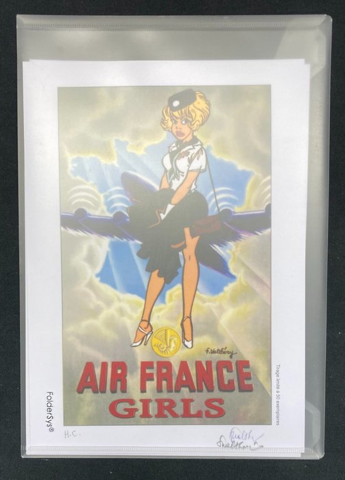 Natacha - Portfolio « Air France Girls » - 50 exemplaires N°/S -  H.C.