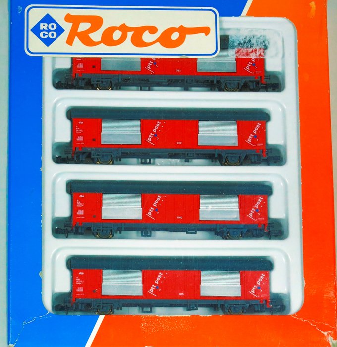 Roco N - 24007 - Coffret de wagon de marchandises - Différents nombres et axes mobiles - PTT