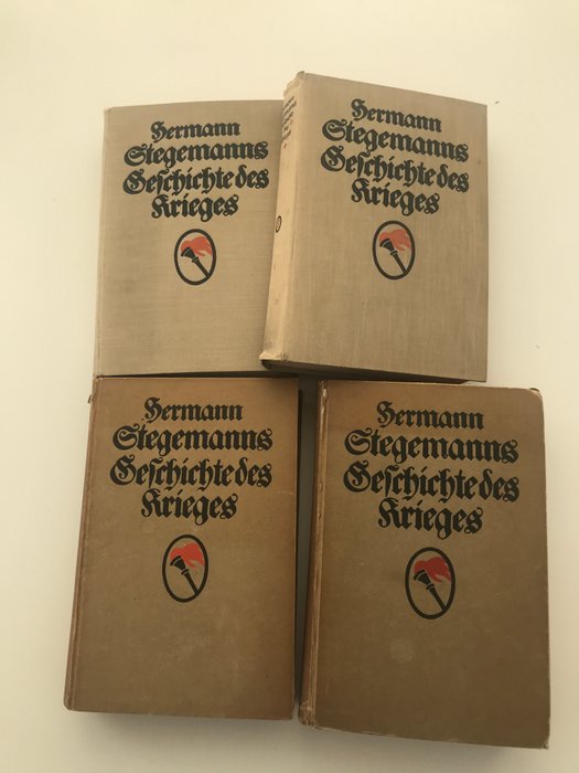 Alemania - Historia de la guerra de Hermann Stegemann, volúmenes 1 a 4 - 1917