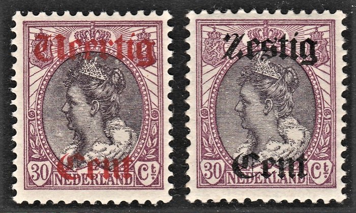Netherlands 1919 - Aid issue - NVPH 102/103