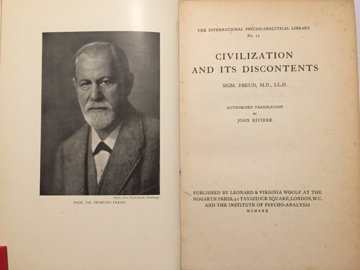 Dr. Sigmund Freud - Civilization and Its Discontents - 1930