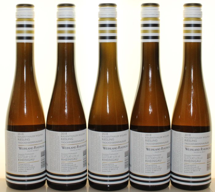 2018 Trockenbeerenauslese Rauenthaler Wülfen Riesling - Weinland Rheingau eG - Rheingau - 5 Bottiglie da mezzo (0,375 L)