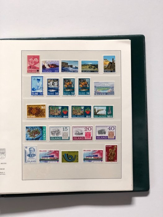 Islande 1970/1987 - Extensive collection, almost all items present twice, cancelled and MNH.