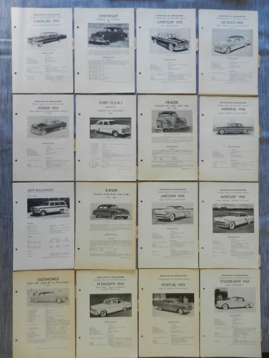 Image 2 of Documentation - 105 x Olyslager Handboeken USA jaren 50 Buick, Cadillac, Chevrolet, Chrysler, De So