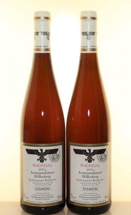 1997 Eiswein Spätburgunder Weißherbst - Assmannshäuser Höllenberg - Auction Wine - Kloster Eberbach - Rheingau - 2 Bottiglie (0,75 L)