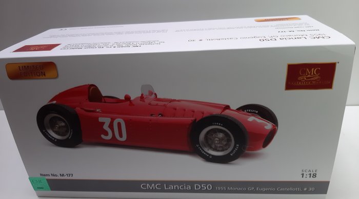 CMC - 1:18 - Lancia D50_GP Monaco 1955_Eugene Castelotti - Uitzonderlijk _CMC Lancia D50_GP Monaco 1955_Eugene Castelotti