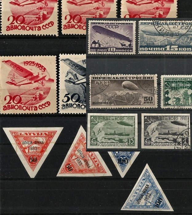 Eastern Europe 1931/1934 - Collection of Airmail Stamps - Yvert