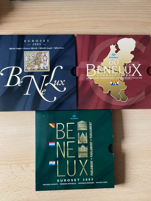 Benelux. Year Set (FDC) (triplesets) 2003 + 2004 + 2005 (3 items)