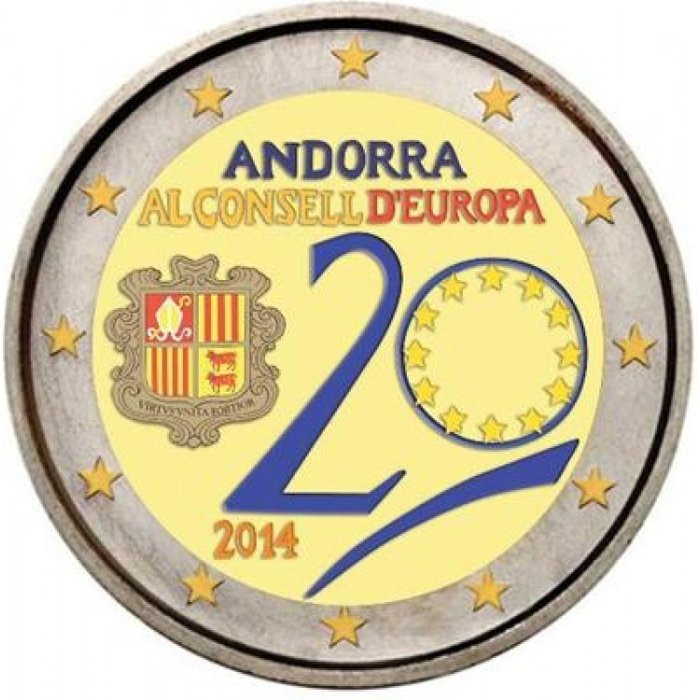 Andorra. 2 Euro 2014 European Council - color